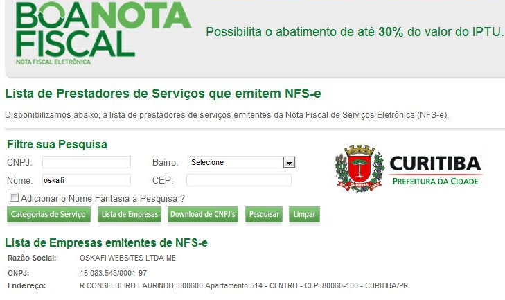 Boa Nota Fiscal nossa empresa emite !